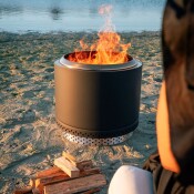 Eros Black -  Smokeless Fire Pit (Includes FREE carry bag)