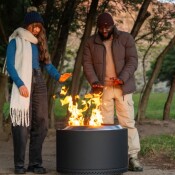 Apollo Black - Smokeless Fire Pit (Includes FREE carry bag)