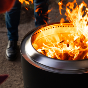 Apollo Black - Smokeless Fire Pit (Includes FREE carry bag)