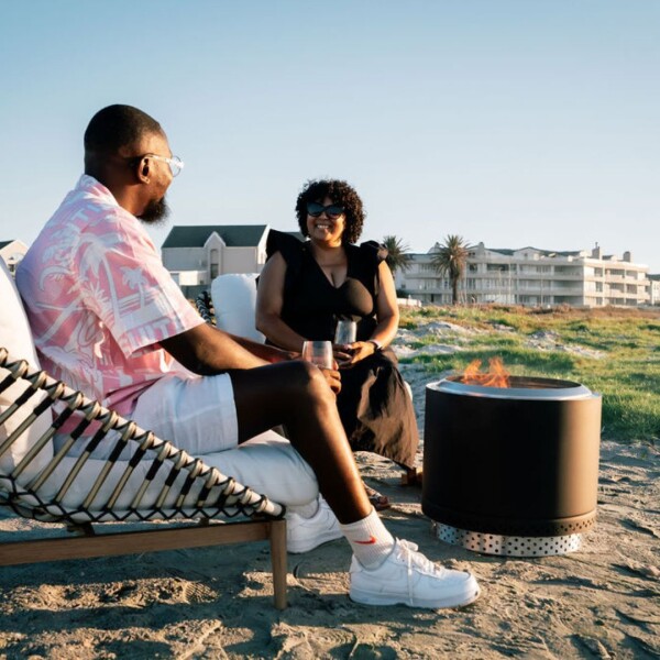 Eros Black -  Smokeless Fire Pit (Includes FREE carry bag)