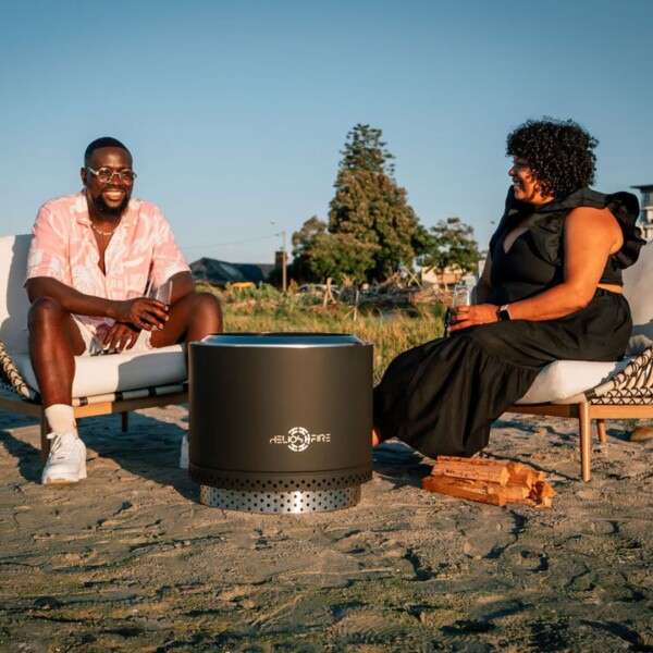 Eros Black -  Smokeless Fire Pit (Includes FREE carry bag)