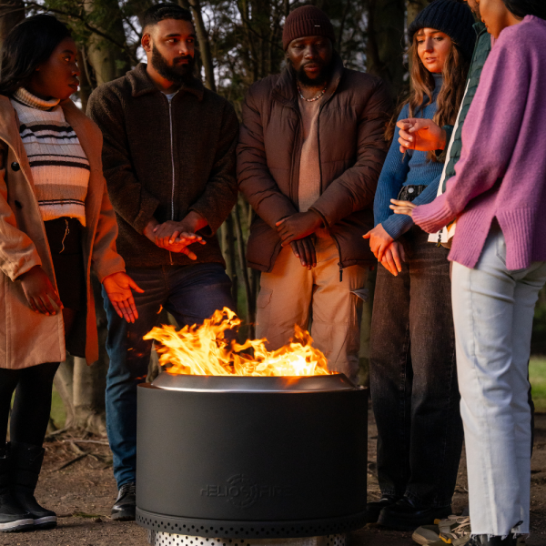 Apollo Black - Smokeless Fire Pit (Includes FREE carry bag)
