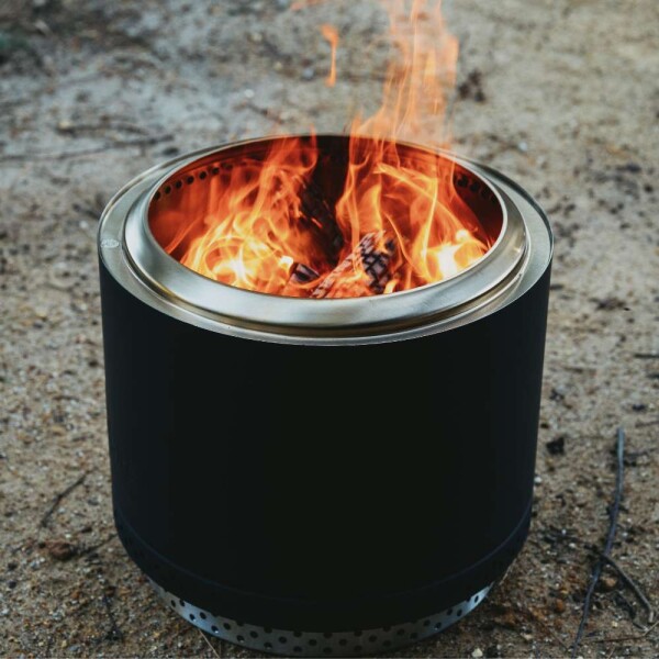 Eros Black -  Smokeless Fire Pit (Includes FREE carry bag)
