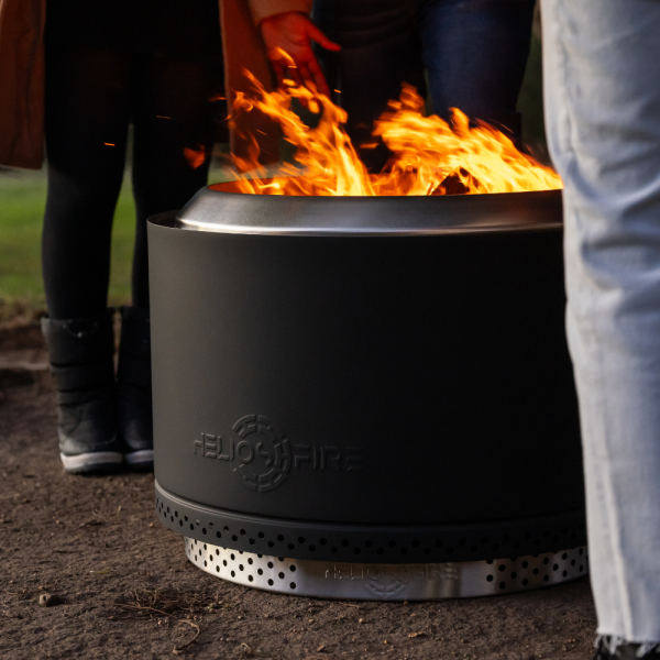 Apollo Black - Smokeless Fire Pit (Includes FREE carry bag)