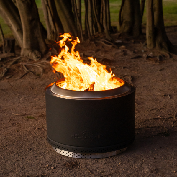 Apollo Black - Smokeless Fire Pit (Includes FREE carry bag)