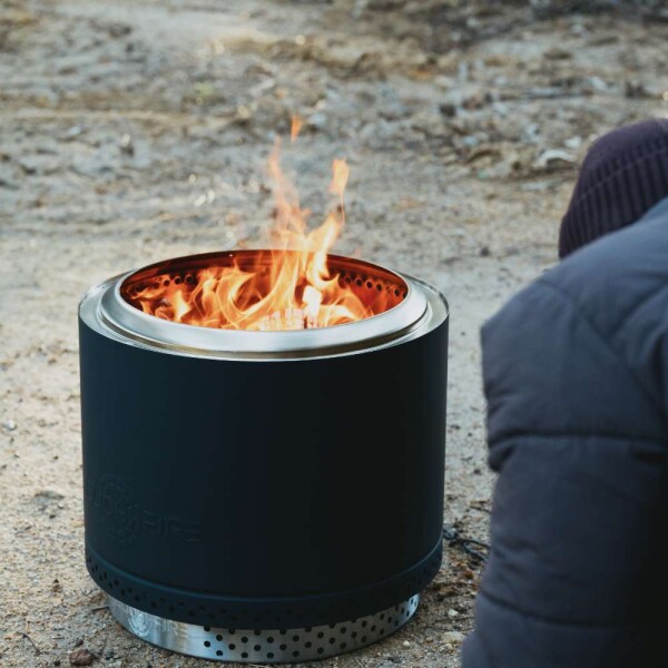 Eros Black -  Smokeless Fire Pit (Includes FREE carry bag)