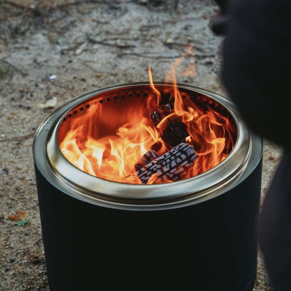 Eros Black -  Smokeless Fire Pit (Includes FREE carry bag)