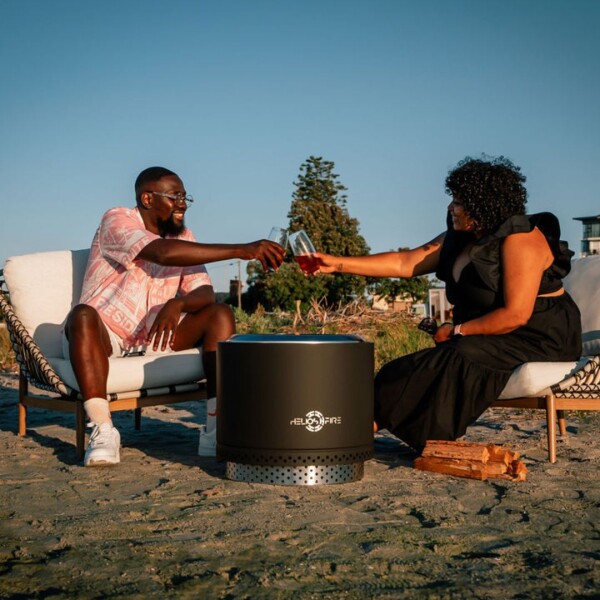 Eros Black -  Smokeless Fire Pit (Includes FREE carry bag)