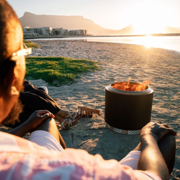 Eros Black -  Smokeless Fire Pit (Includes FREE carry bag)